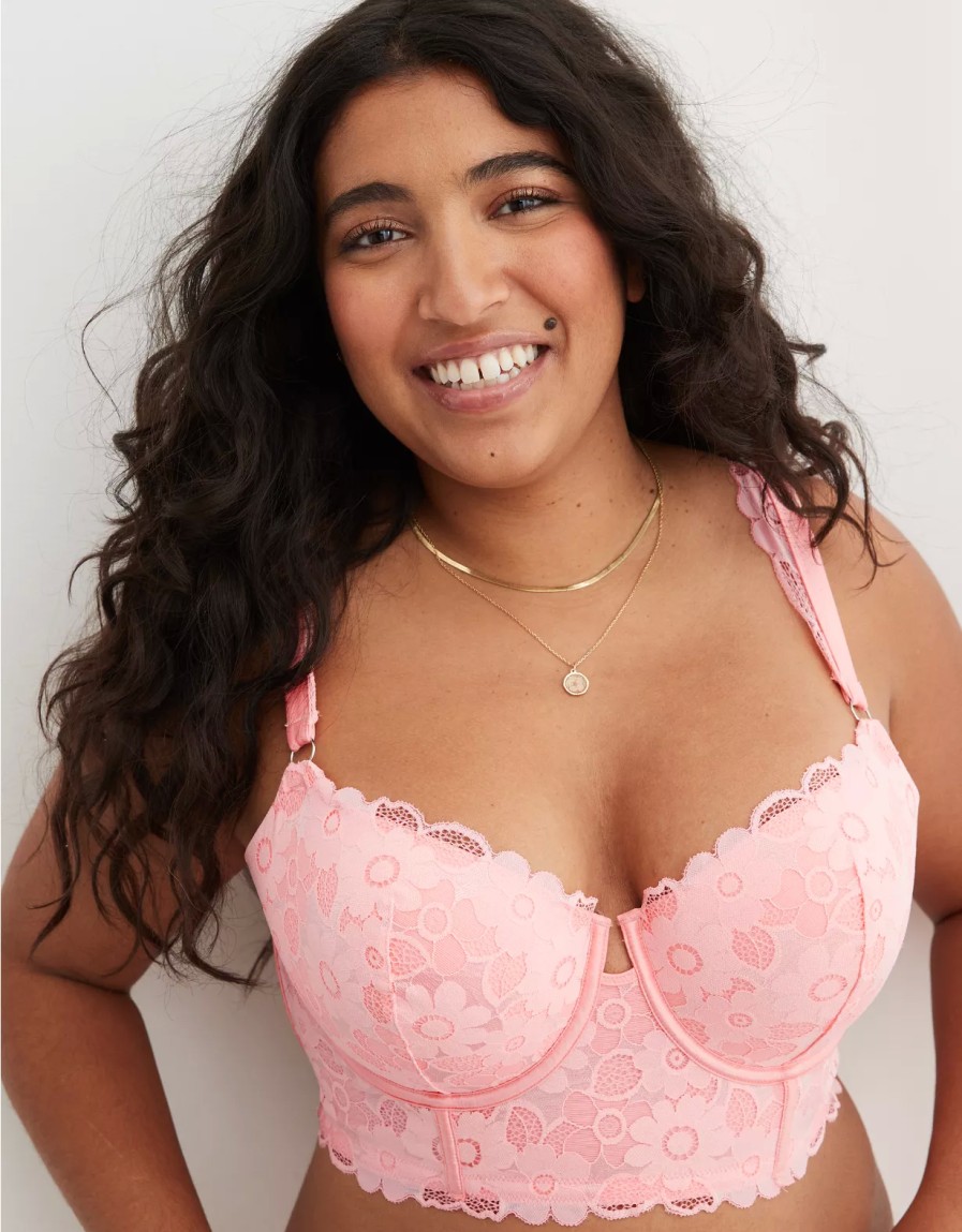 Women American Eagle | Show Off Balconette Real Lace Bra