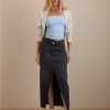 Women American Eagle | Ae '90S Denim Maxi Skirt