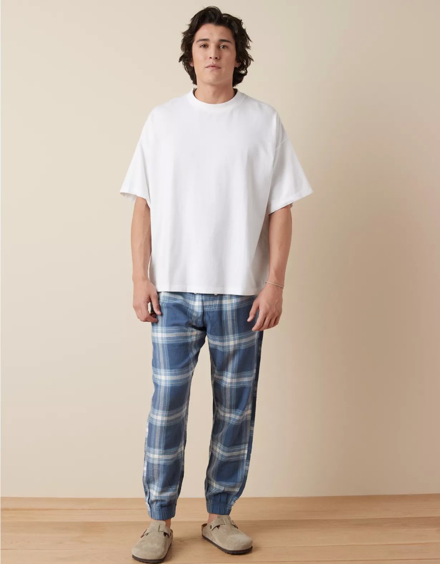 Men American Eagle | Ae Flannel Lounge Jogger