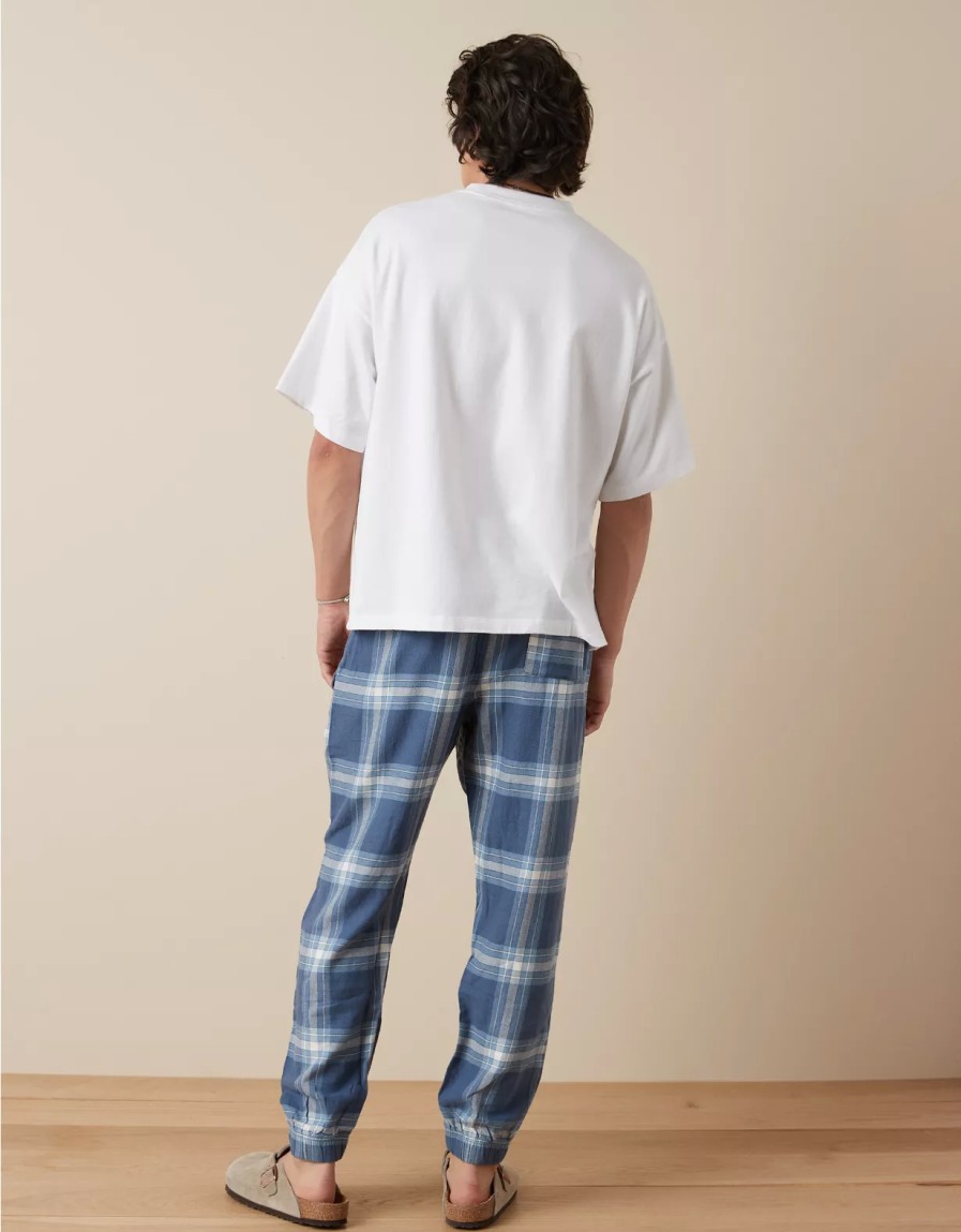 Men American Eagle | Ae Flannel Lounge Jogger