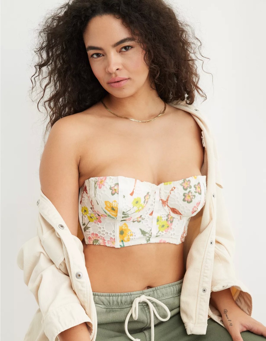 Women American Eagle | Show Off Eyelet Unlined Bra