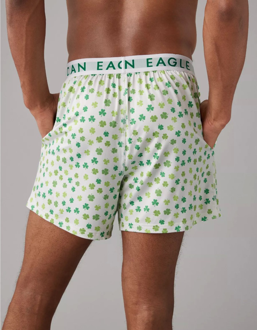 Men American Eagle | Aeo Clovers Ultra Soft Pocket Boxer Short