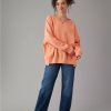 Women American Eagle | Ae Big Hug Oversized Notch Neck Sweatshirt