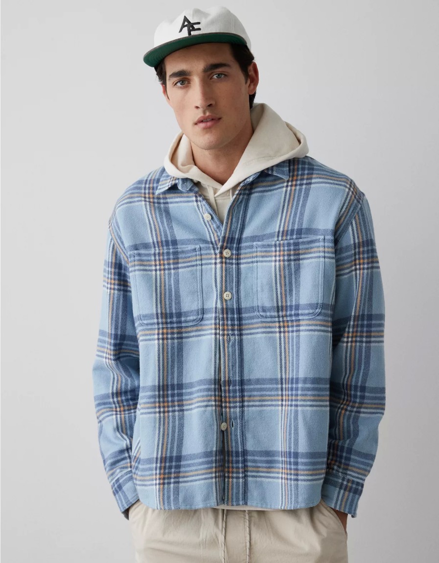 Men American Eagle | Ae Flannel Shirt