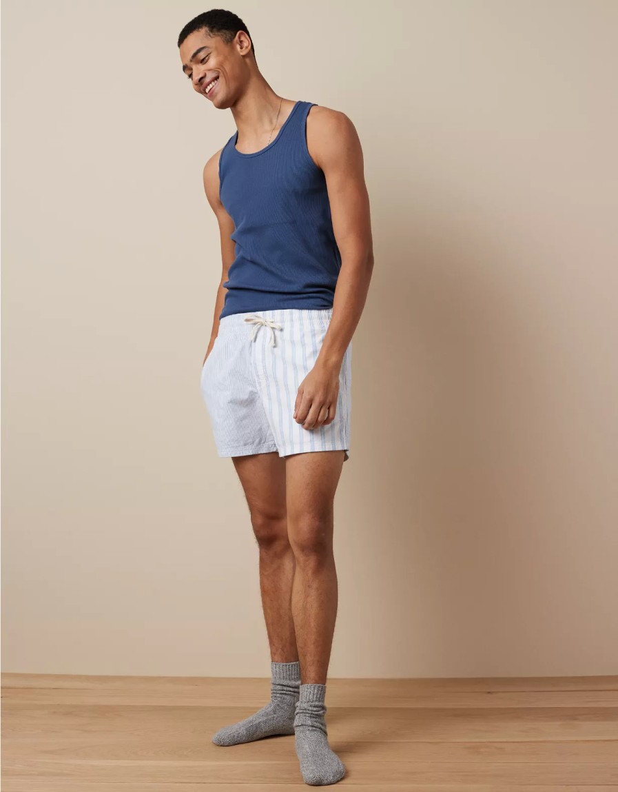 Men American Eagle | Ae 7" Oxford Lounge Short