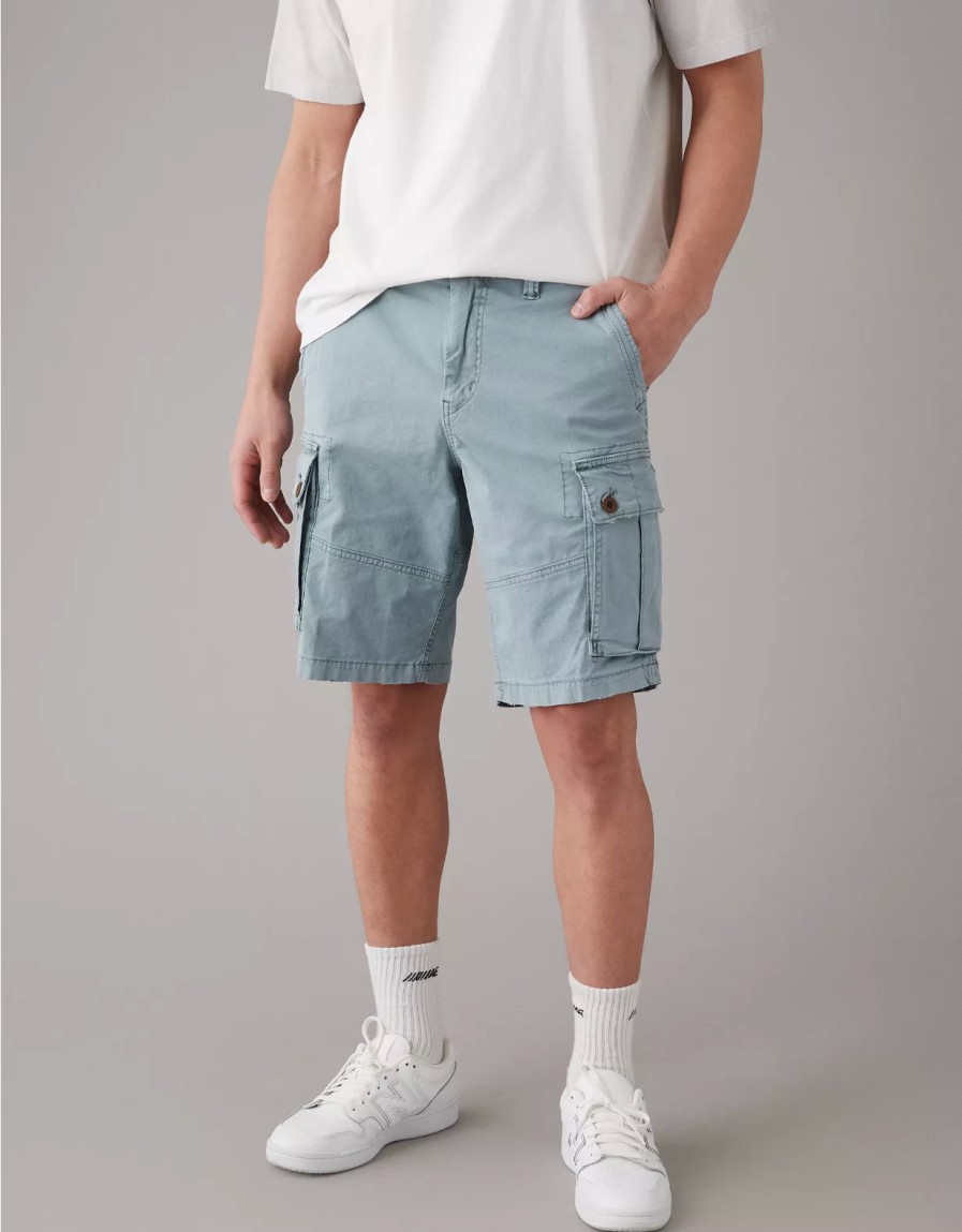 Men American Eagle | Ae Flex 10" Lived-In Cargo Short