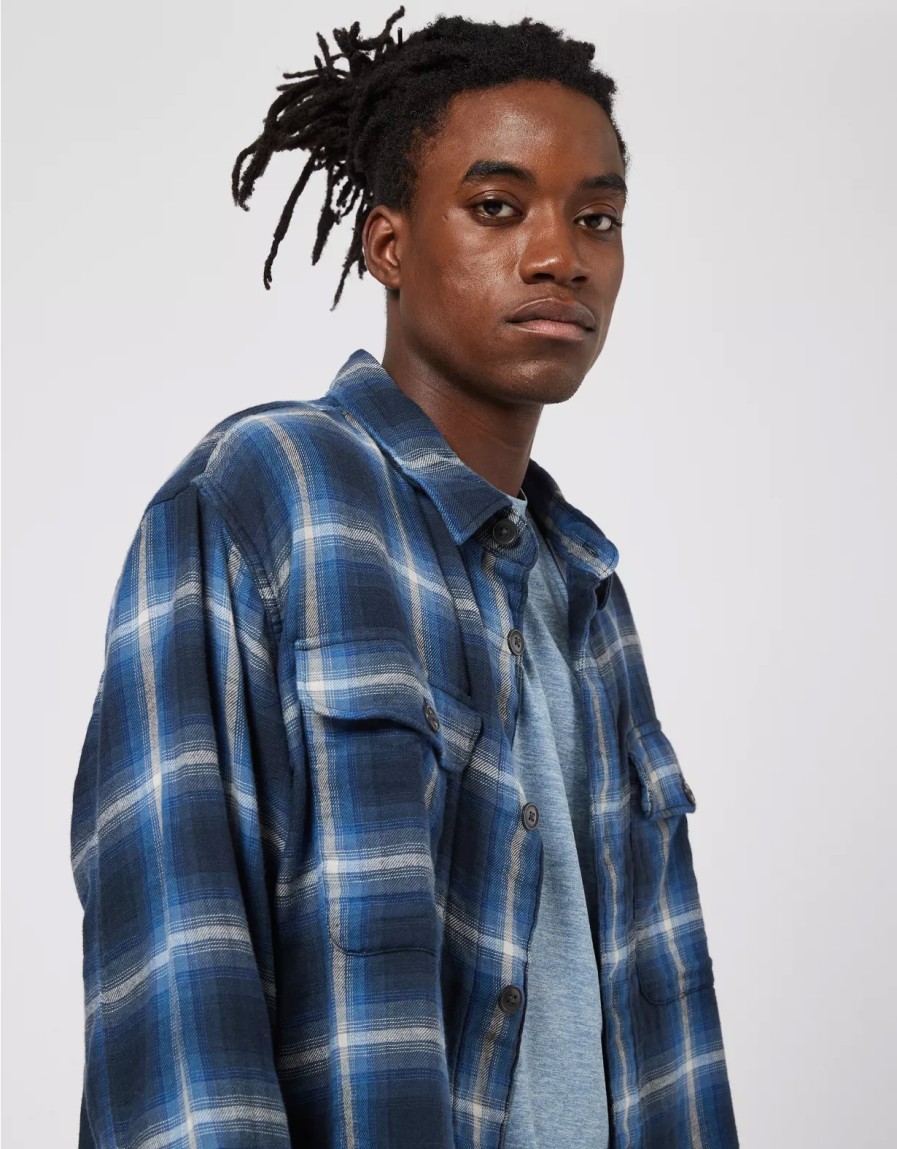 Men American Eagle | Ae 24/7 Flannel Shirt