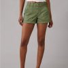 Women American Eagle | Ae Snappy Stretch 4" Perfect Cargo Short