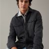 Men American Eagle | Ae Heritage Fleece Shirt Jacket