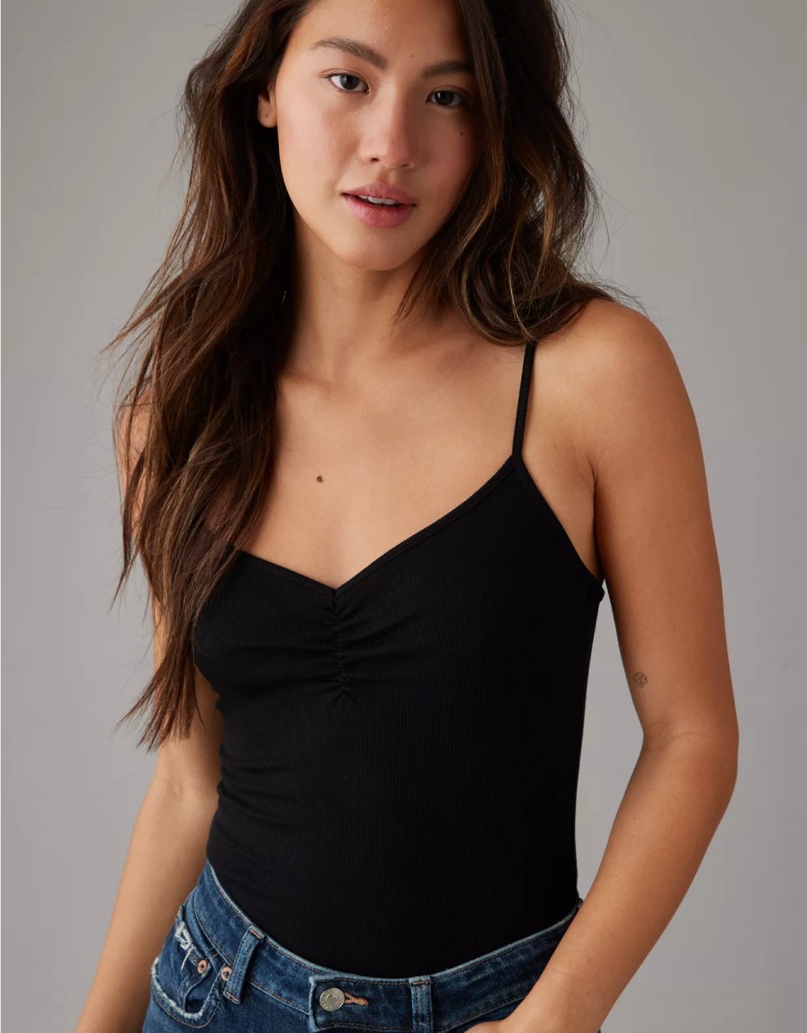 Women American Eagle | Ae Cinch-Front Bodysuit