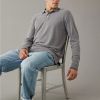 Men American Eagle | Ae Long-Sleeve Polo Shirt