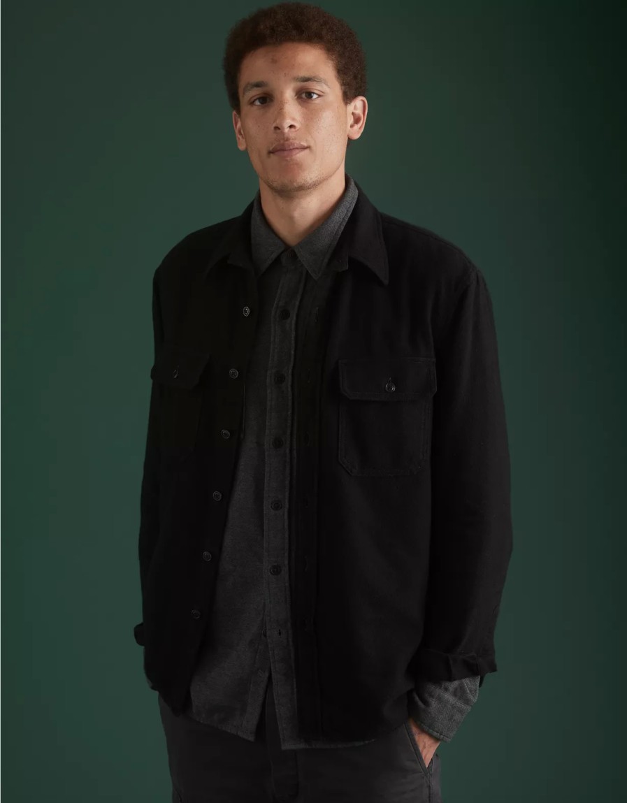 Men American Eagle | Ae77 Premium Brushed Twill Workshirt