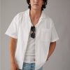 Men American Eagle | Ae Waffle Button-Up Poolside Shirt