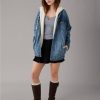 Women American Eagle | Ae Strigid Oversized Denim Boyfriend Jacket