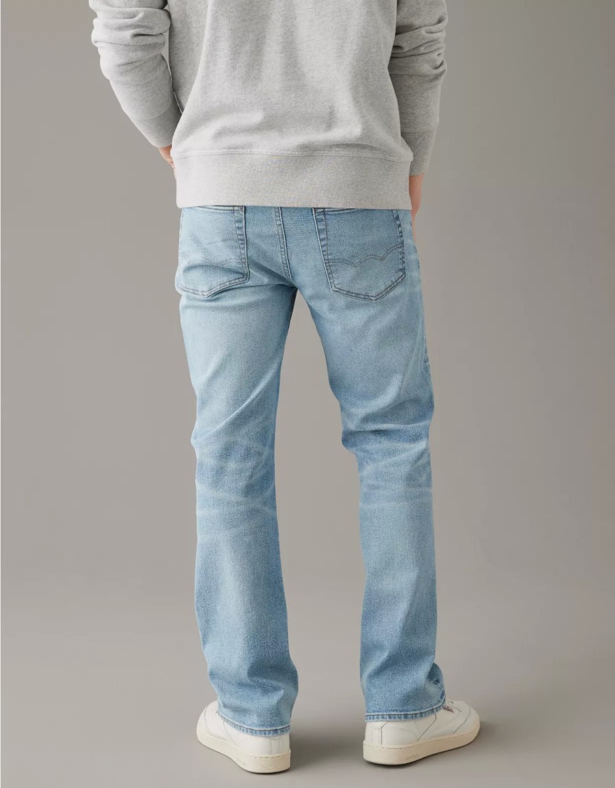 Men American Eagle | Ae Airflex+ Ultrasoft Distressed Original Bootcut Jean