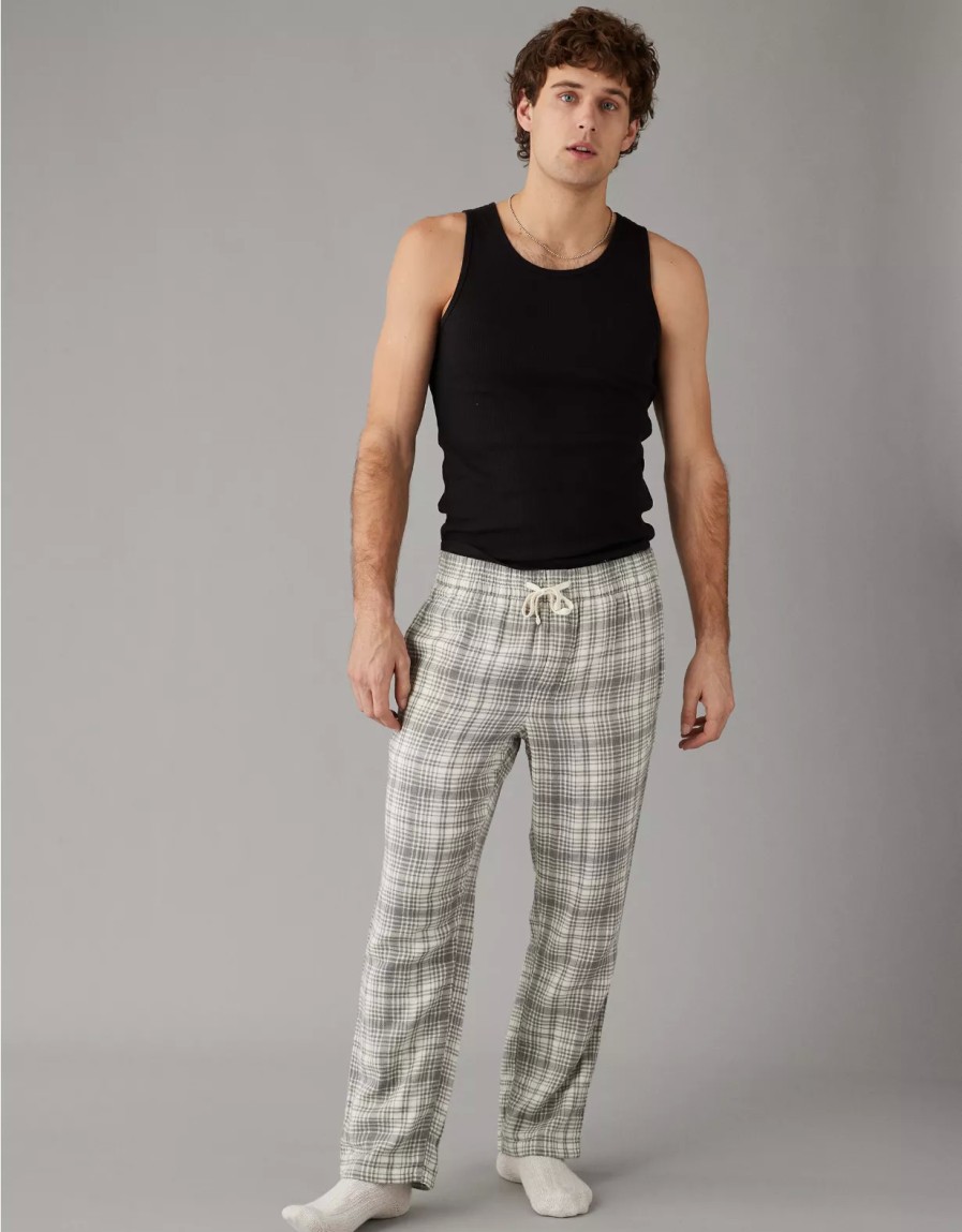 Men American Eagle | Ae Flannel Pj Pant