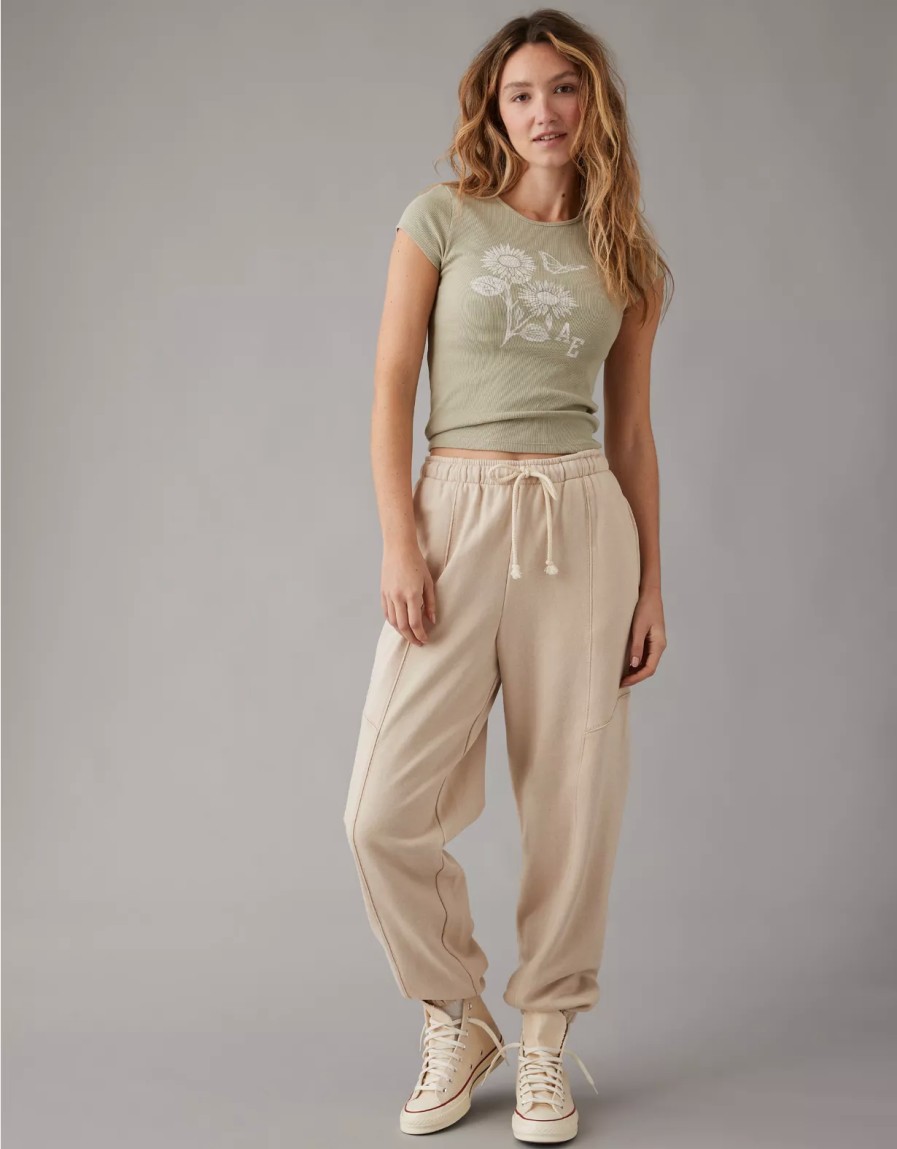 Women American Eagle | Ae Baggy Parachute Jogger