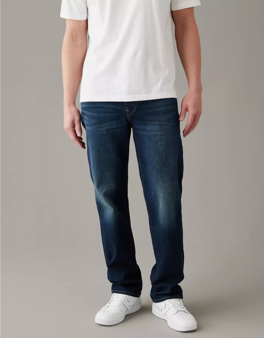 Men American Eagle | Ae Airflex+ Relaxed Straight Jean