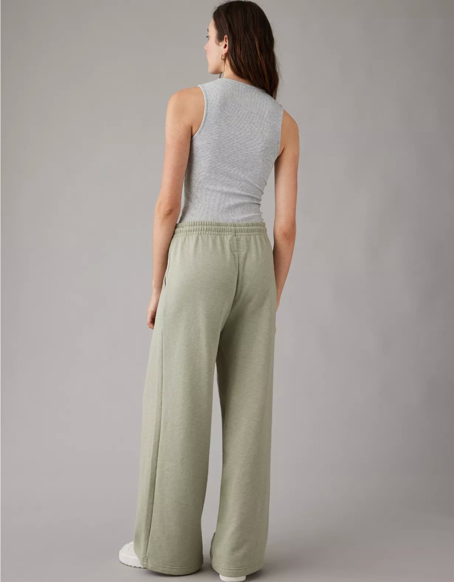 Women American Eagle | Ae High-Waisted Baggy Wide-Leg Sweatpant