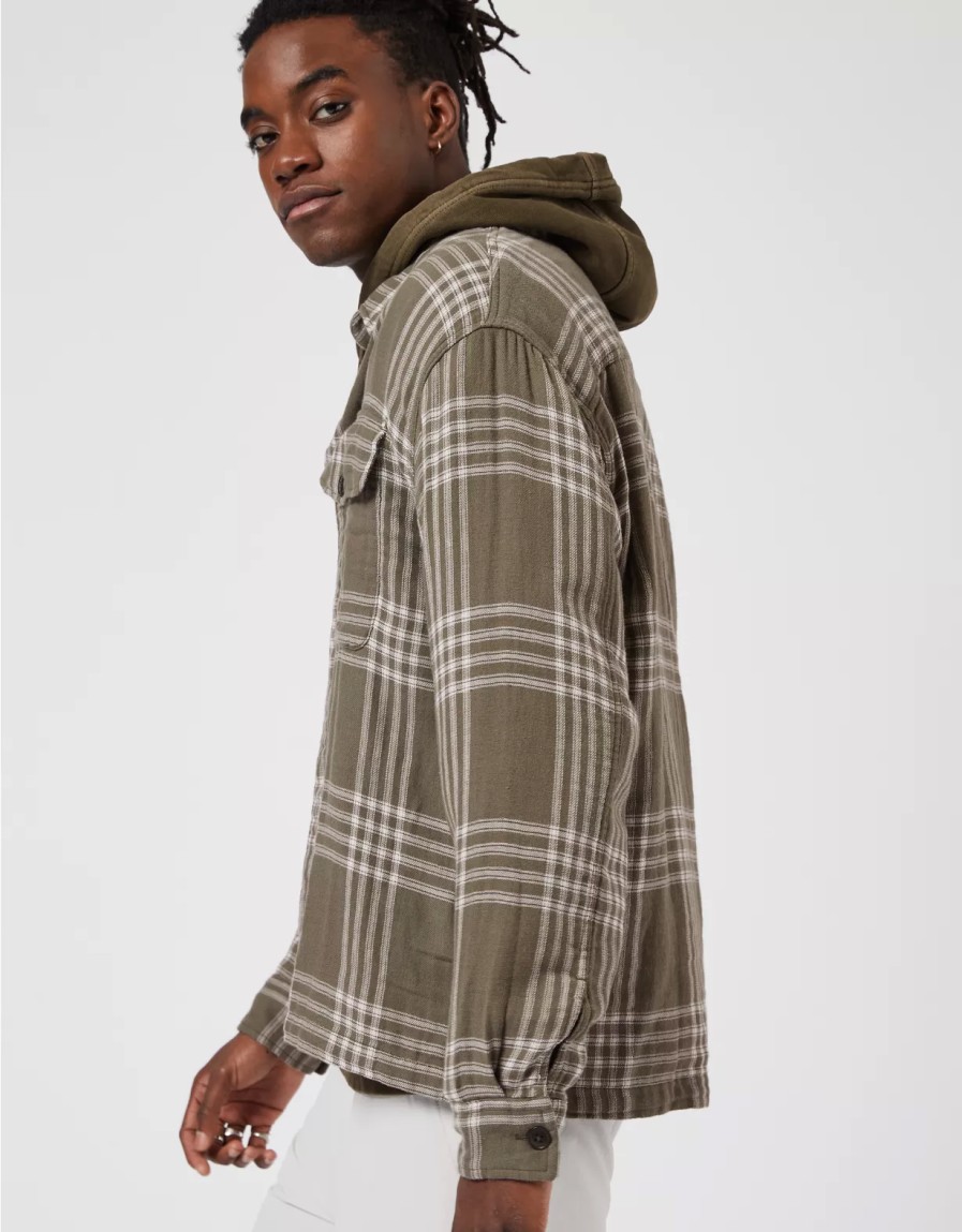 Men American Eagle | Ae 24/7 Flannel Shirt