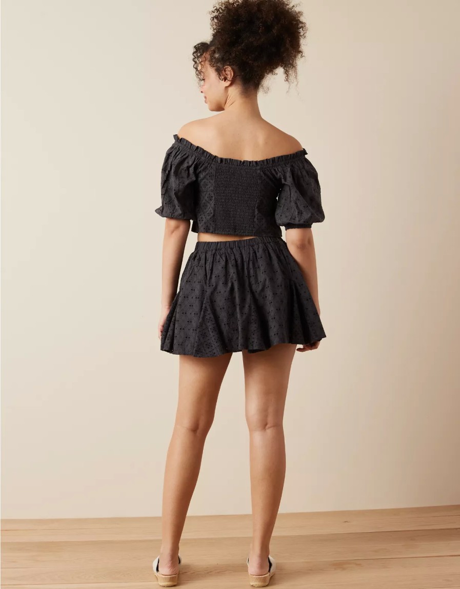 Women American Eagle | Ae High-Waisted Mini Skort