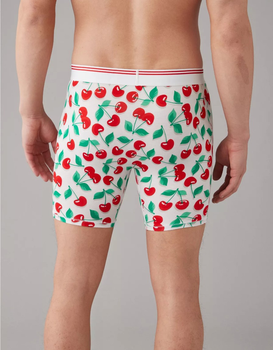 Men American Eagle | Aeo Cherries 6" Ultra Soft Boxer Brief