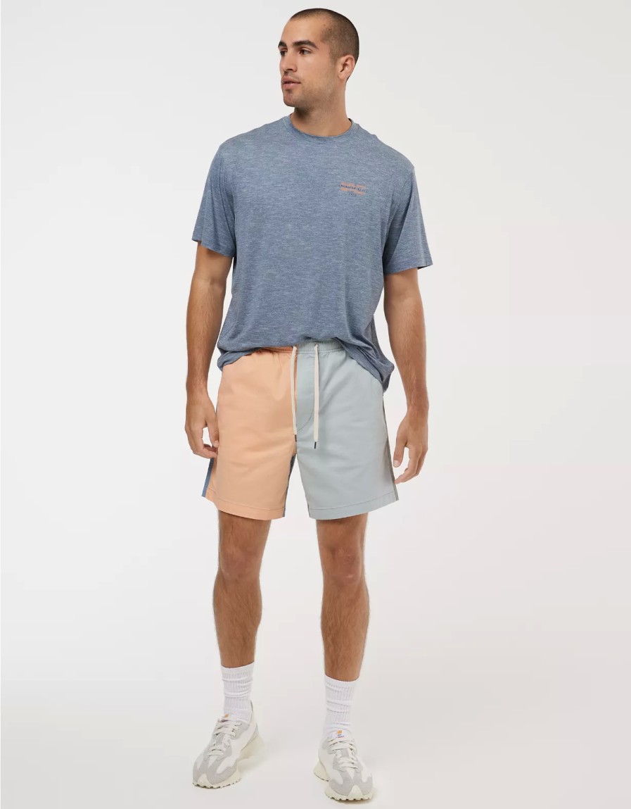 Men American Eagle | Ae 24/7 Flex 7" Lived-In Colorblock Trekker Short