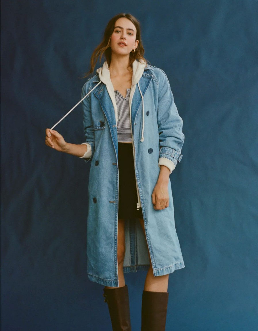 Women American Eagle | Ae Denim Trench Coat