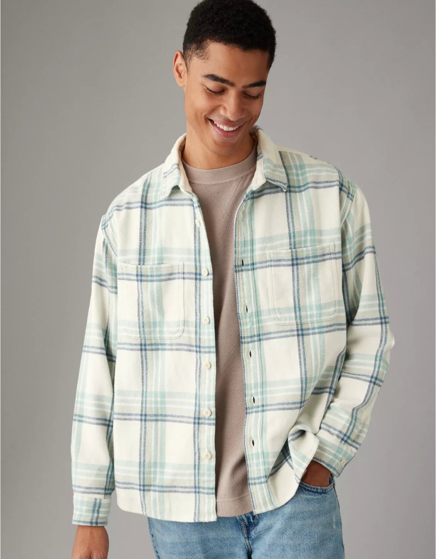 Men American Eagle | Ae Flannel Shirt