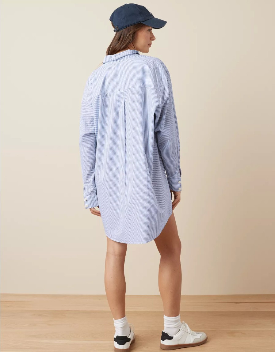 Women American Eagle | Ae Button-Up Shirt Dress