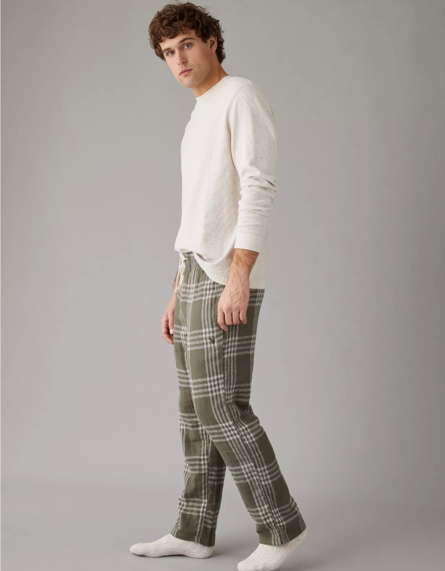 Men American Eagle | Ae Flannel Pj Pant