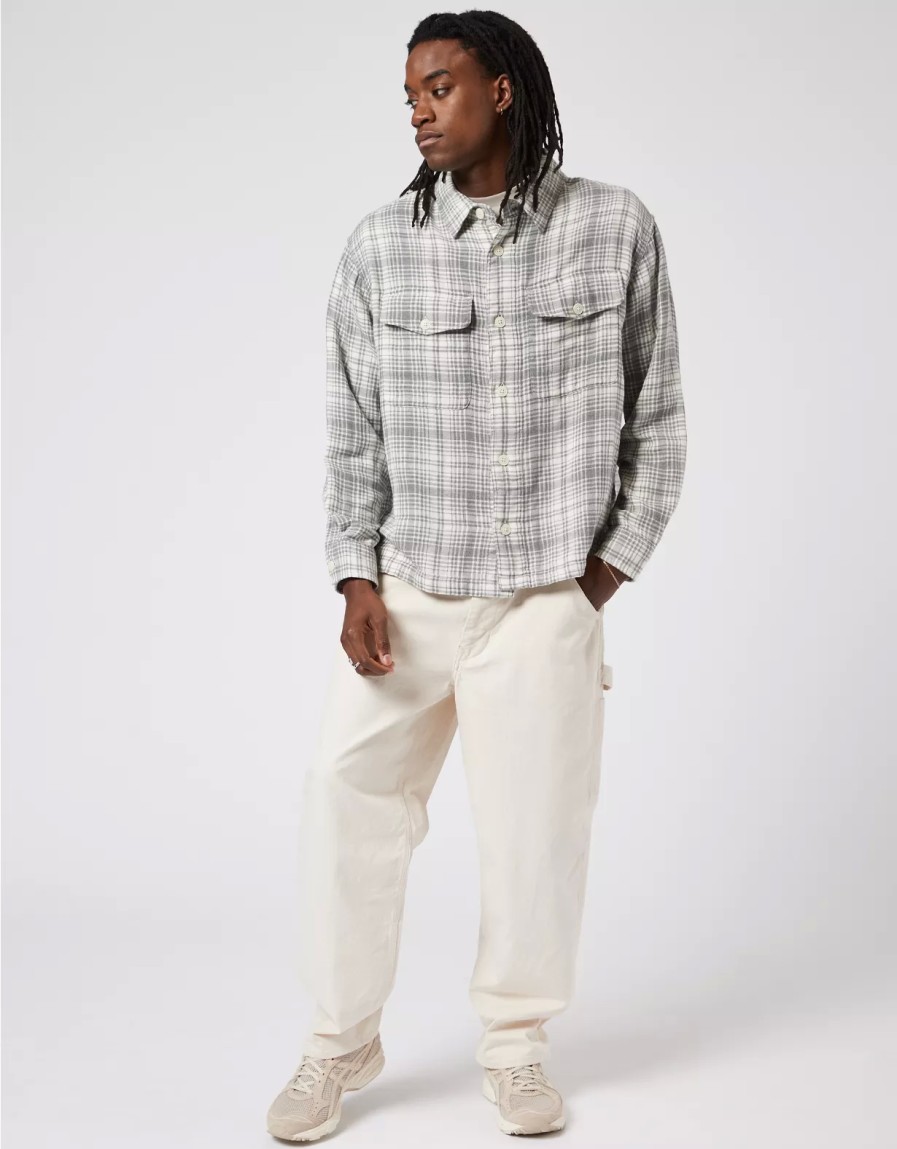 Men American Eagle | Ae 24/7 Flannel Shirt