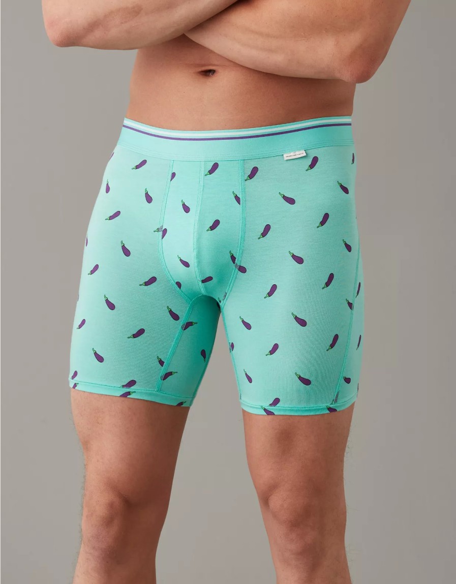 Men American Eagle | Aeo Eggplants 6" Ultra Soft Boxer Brief