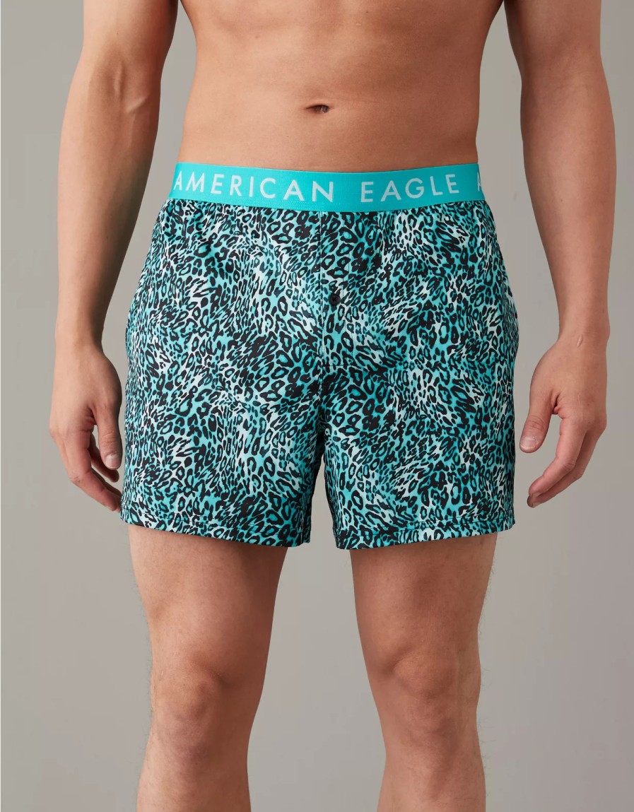 Men American Eagle | Aeo Cheetah Ultra Soft Pocket Boxer Short