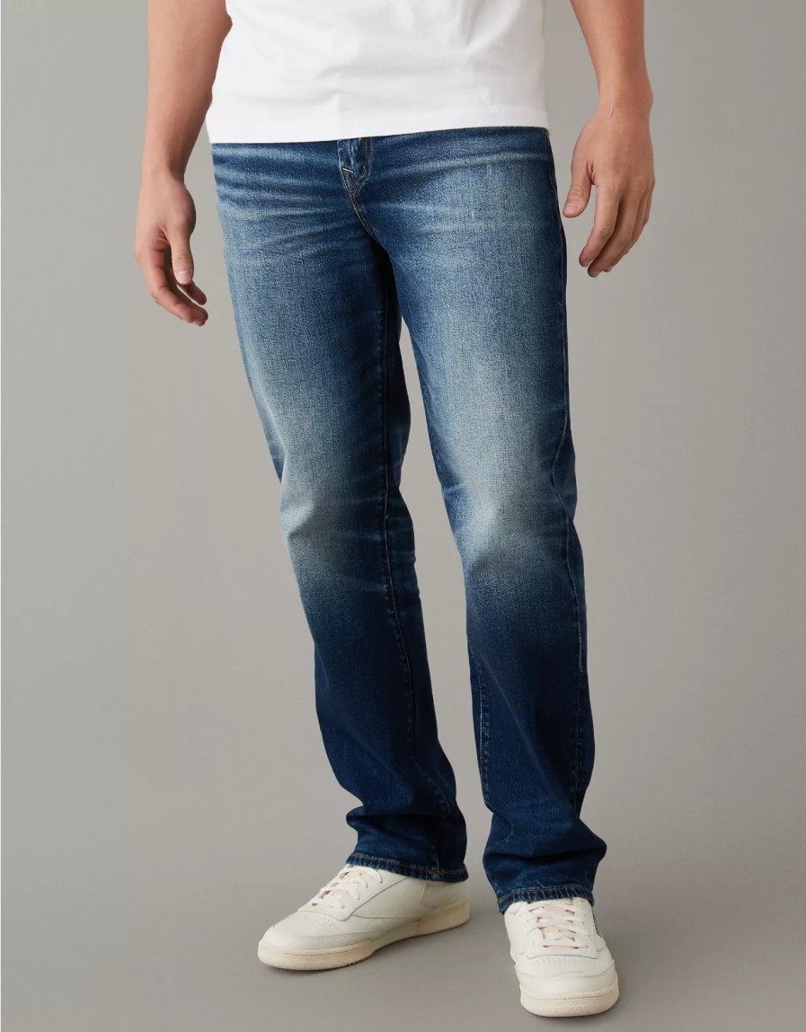 Men American Eagle | Ae Airflex+ Relaxed Straight Jean