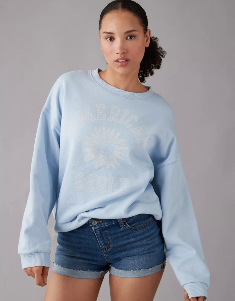 Women American Eagle | Ae Funday Graphic Sweatshirt