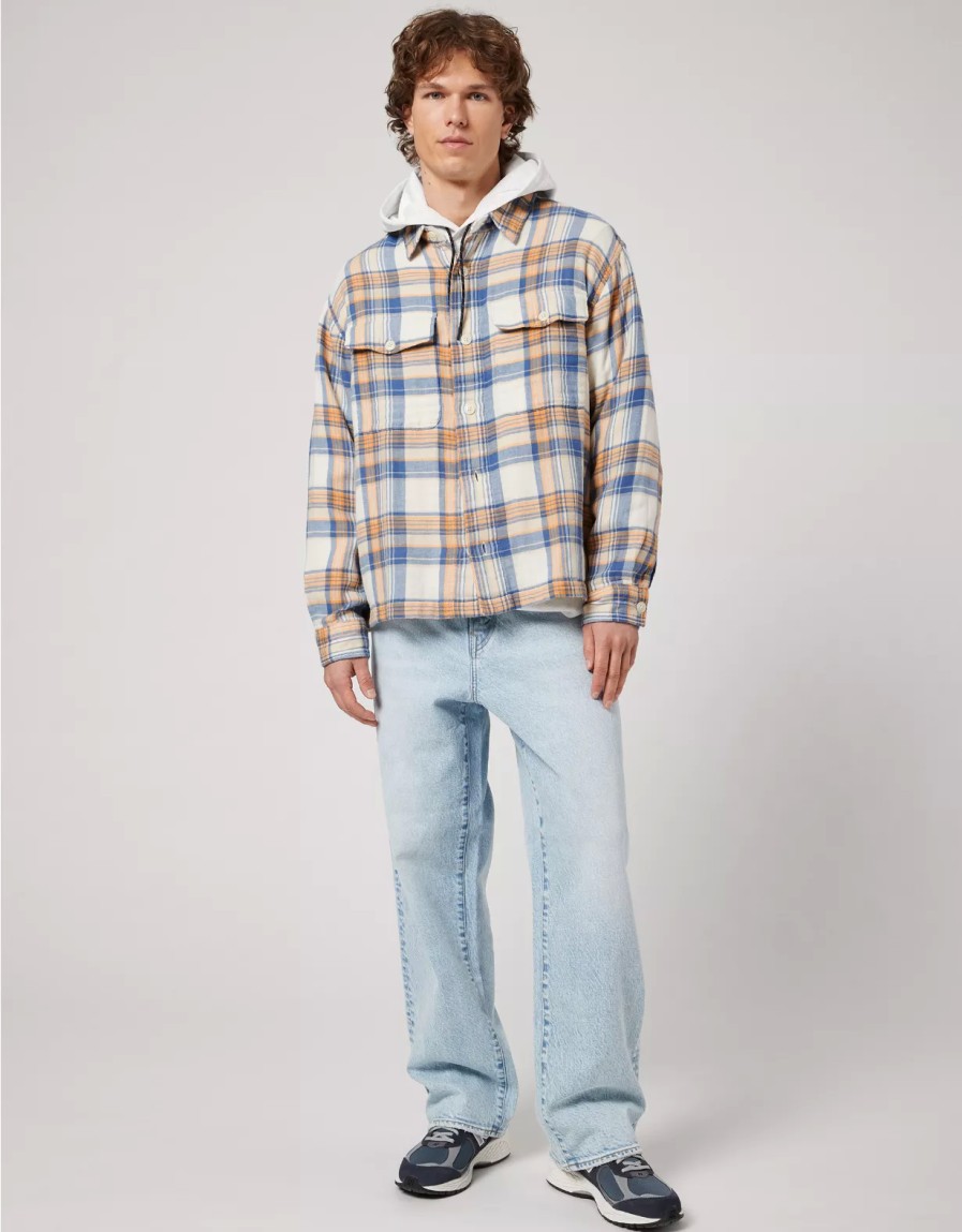 Men American Eagle | Ae 24/7 Flannel Shirt