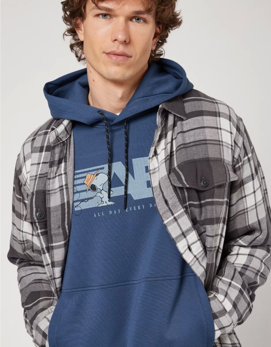 Men American Eagle | Ae 24/7 Snoopy Graphic Hoodie