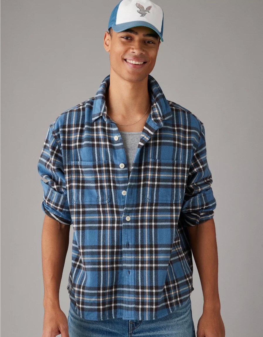 Men American Eagle | Ae Flannel Shirt