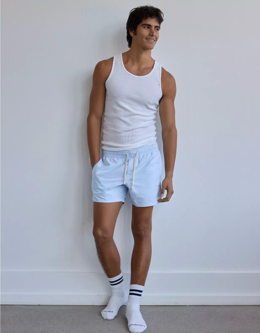 Men American Eagle | Ae 7" Oxford Lounge Short