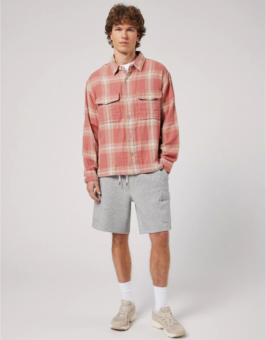 Men American Eagle | Ae 24/7 Flannel Shirt