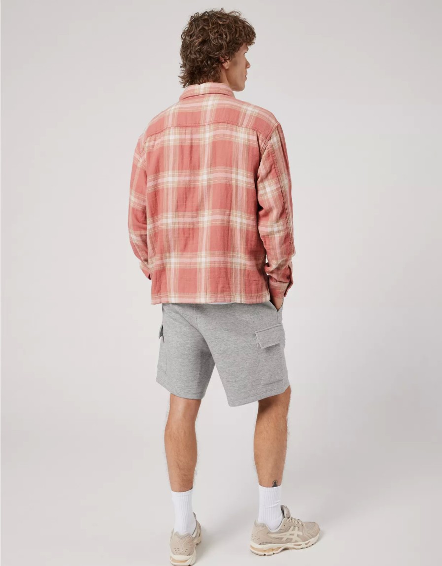 Men American Eagle | Ae 24/7 Flannel Shirt