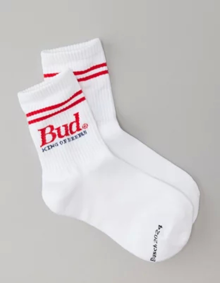 Women American Eagle | Ae Budweiser King Of Beers '90S Crew Socks