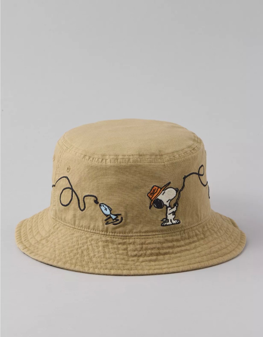 Men American Eagle | Ae 24/7 Snoopy Bucket Hat