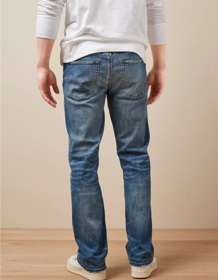 Men American Eagle | Ae Airflex+ Distressed Original Bootcut Jean