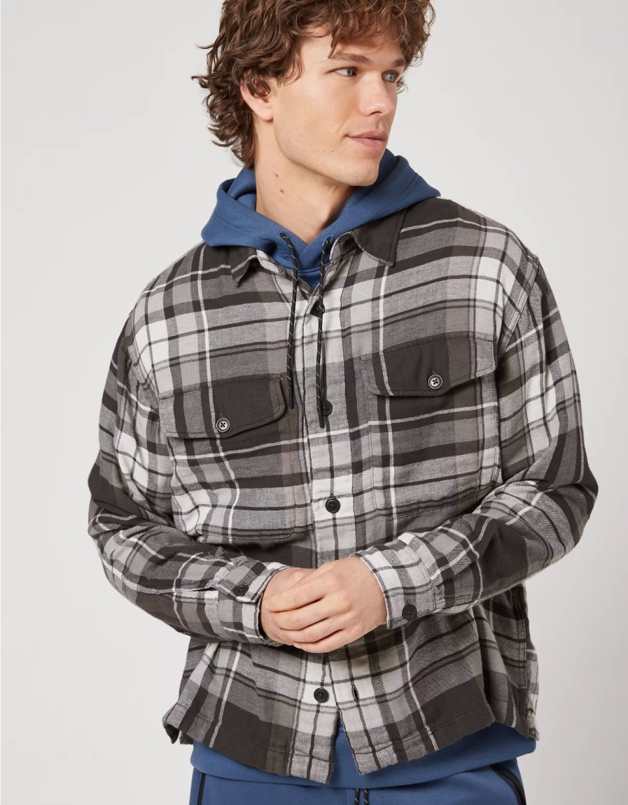 Men American Eagle | Ae 24/7 Flannel Shirt