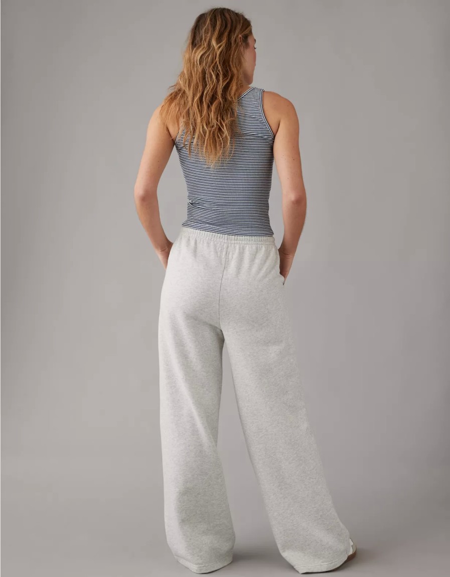 Women American Eagle | Ae High-Waisted Baggy Wide-Leg Sweatpant