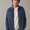 Men American Eagle | Ae Heritage Fleece Shirt Jacket